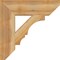 Ekena Millwork Balboa Slat Rough Sawn Bracket, Western Red Cedar, 6"W x 24"D x 24"H BKT06X24X24BOA06RWR - alternate 3